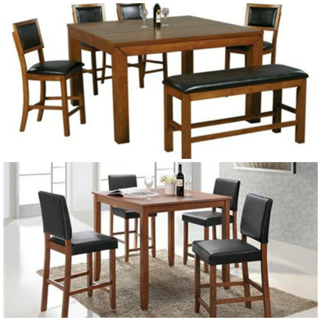 For Four or More. The Denmark Collection (Bottom figure) is best for modern home bars. The set is made of American walnut veneer and solid hardwood. The Winners Only Bar and Game Room Westchester Barstool DFWT145124 is versatile yet comfy. It's made with walnut veneer and solid hardwoods as well. 