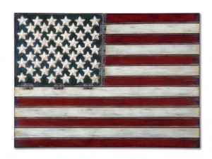1What could be more colorful than the American flag? Featuring the Uttermost Accessories American Flag Metal Wall Art 13480. 