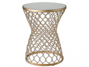 Living Room Uttermost Naeva Gold End Table 24422 is perfect in a Boho dwelling. Go for shiny metals to boost the Boho charm in your home. 