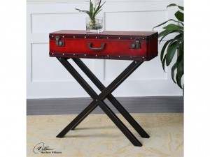 Living Room Uttermost Taggart Red Console Table 24379 does not need to beg for attention with its unique look and color fusion. 