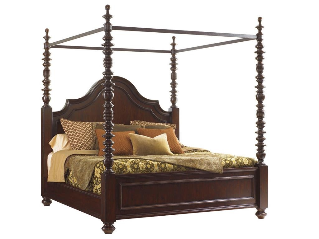 Tommy Bahama Home Bedroom Candaleria Poster Bed 6.6 King 552-174C