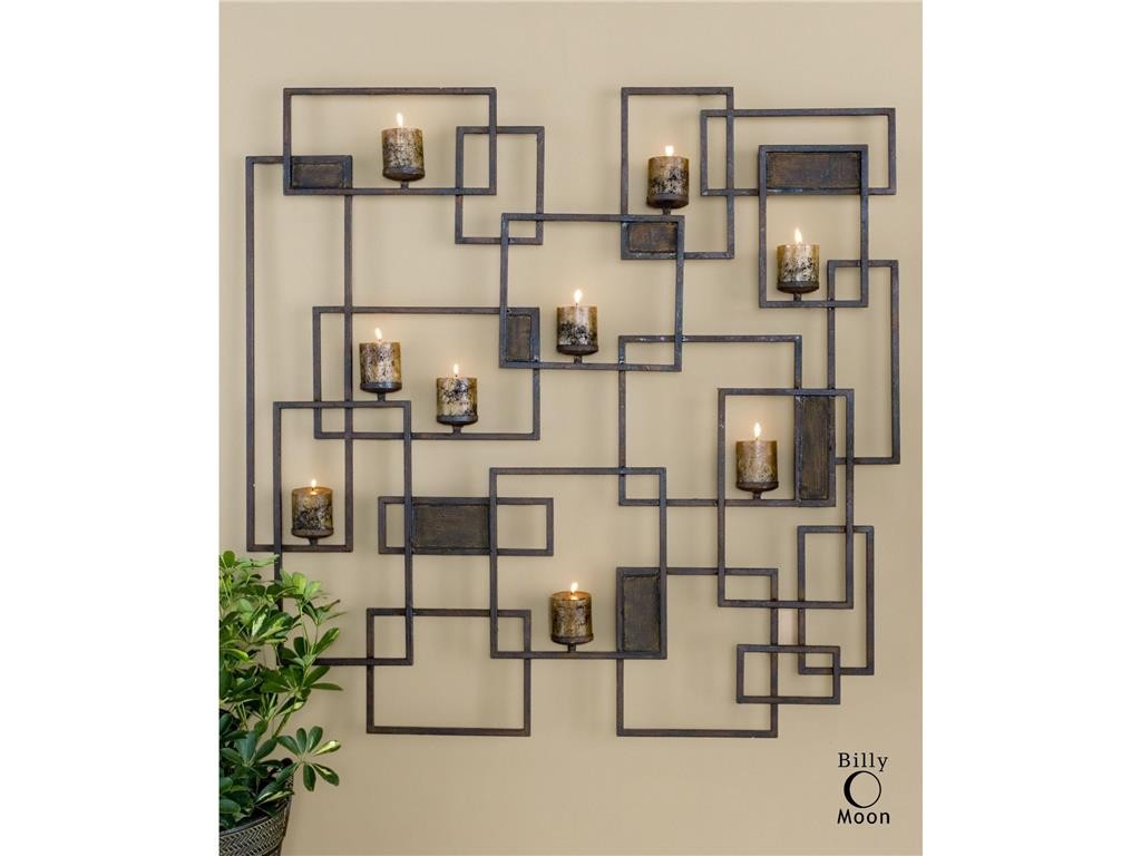 Uttermost Accessories Siam, Candlelight Wall Sculpture 20850 gives character to any neutral wall. 