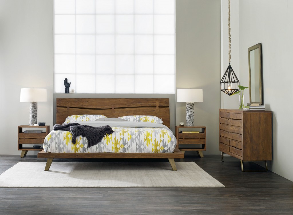 Hooker Furniture Bedroom Transcend King Platform Bed: See how this bedroom is free from clutter? 