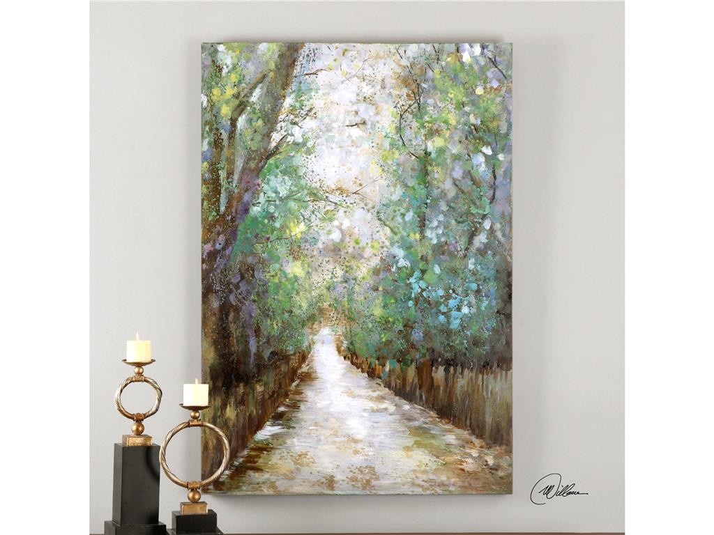 Accessories Uttermost Greenway Hand Painted Art 31315: Artworks are a great way to personalize any space. 