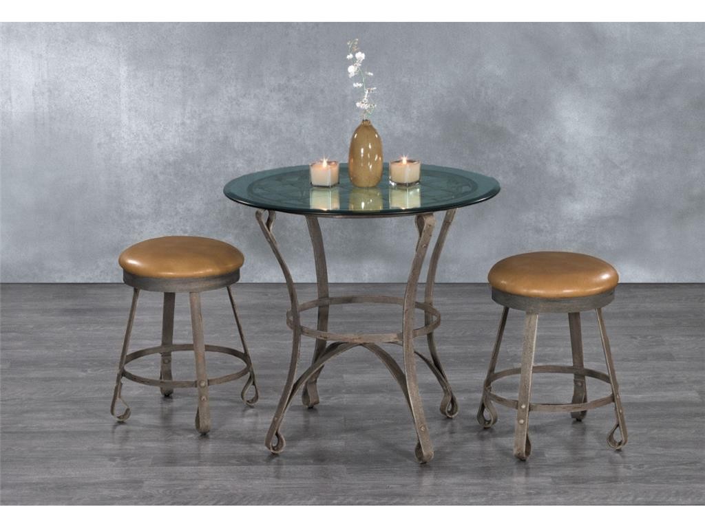Wesley Allen Dining Room Table DT204H40: Most of the time, romance is all about being intimate. What could be more intimate than sharing a glass of champagne on this petite dining set? 