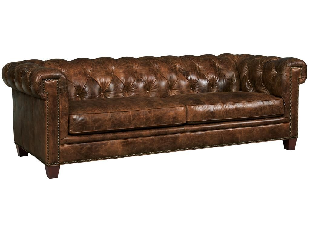 The Hooker Furniture Living Room Malawi Tonga Stationary Sofa will look great in an old home. 