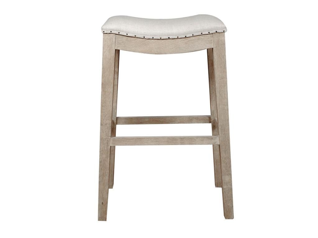 Orient Express Furniture Bar and Game Room Harper Barstool - Stone Wash Bisque French Linen 6415-BSUP.SW BIS