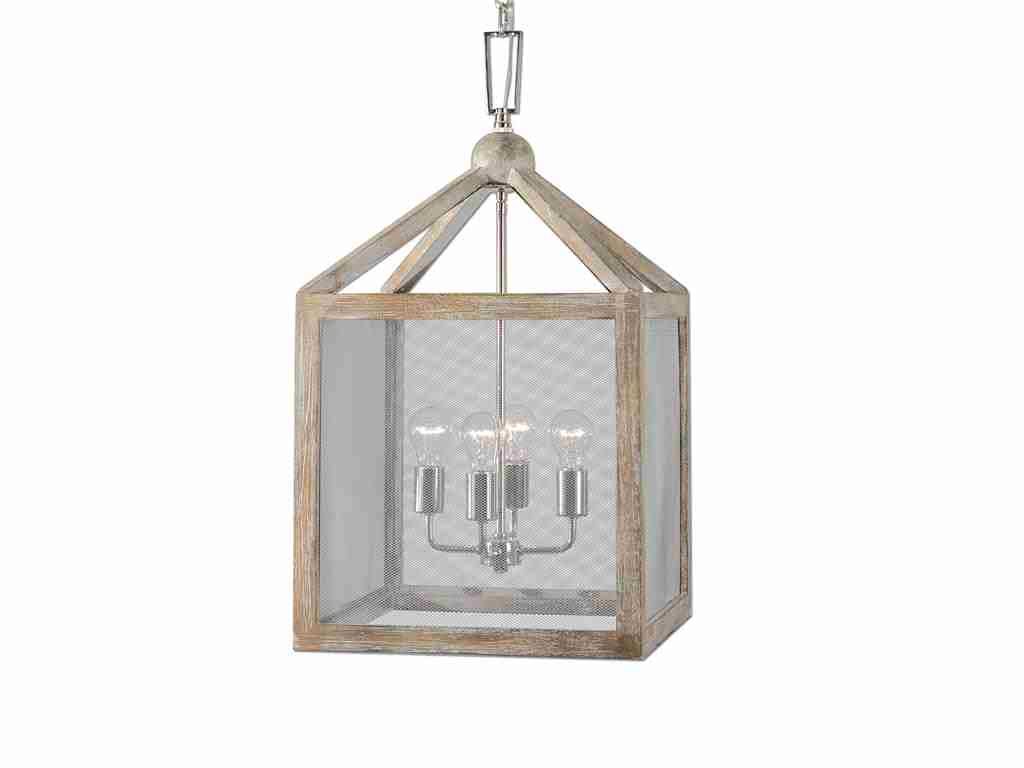 The Lamps and Lighting Uttermost Nashua 4 Light Wooden Lantern Pendant 22050 illuminates and adds beauty to your veranda. 