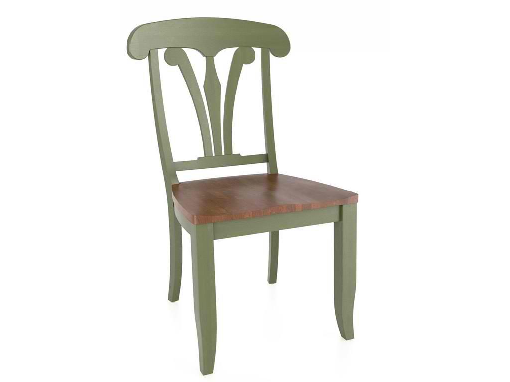 Canadel Dining Room Side Chair CHA1261 has both green and brown; both colors of Mother Nature. 