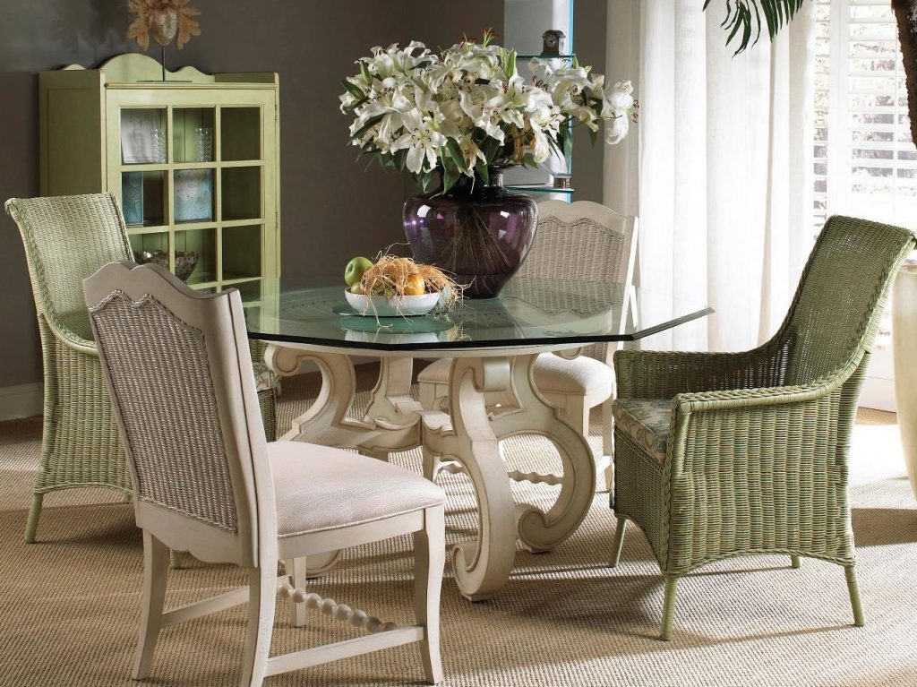  Fine Furniture Design Living Room Cottage Wicker Arm Chair 3222-03-1053