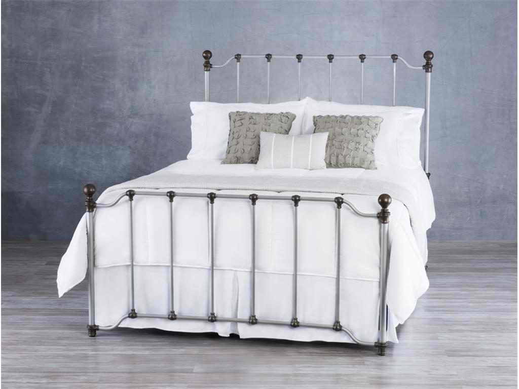The Wesley Allen Bedroom Medina Iron Bed 1092 is the perfect anchor to this Scandinavian-themed bedroom.