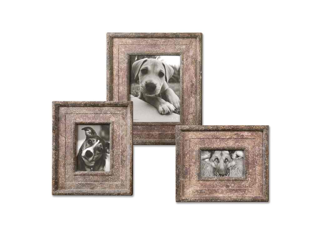 The Accessories Uttermost Zana Red Distressed Photo Frames, S3 18570 is not your regular photo frame. 