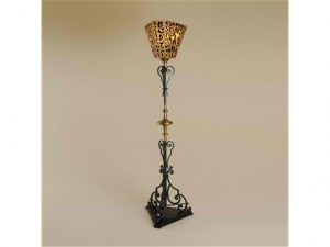 Maitland-Smith Lamps and Lighting Scrolled Wrought Iron Torchiere 1851-514
