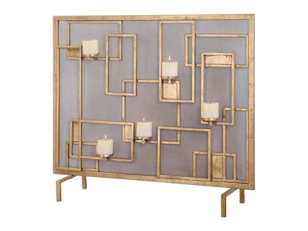 The Uttermost Dining Room Mara Fireplace Screen Candleholder 20179 is the perfect element that would cap your focal point for the living room this spring. 