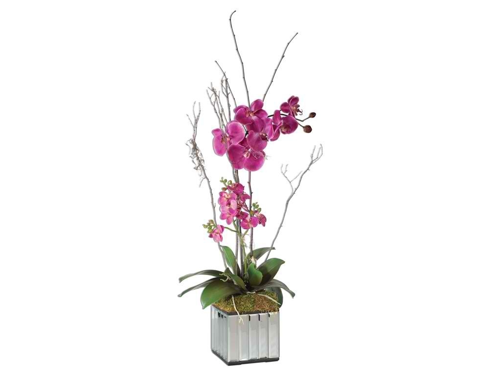 Flowers and the female population will always co-exist so go ahead and add this Accessories Uttermost Fuchsia Kaleama Orchids 60121 in your woman cave. 
