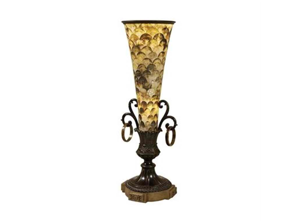 The Maitland-Smith Lamps and Lighting Tabletop Torchiere 1758-271 is a charming way to accentuate your nightstand. 