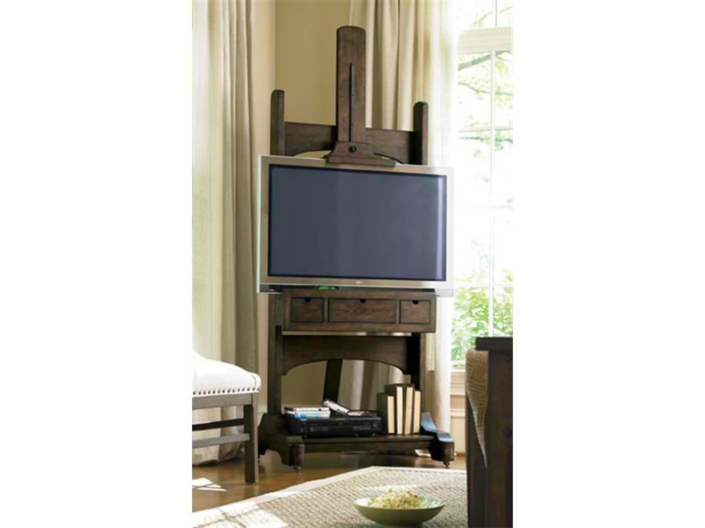 Universal Furniture Accessories Media Easel 026970 is a unique way to display your TV set. 