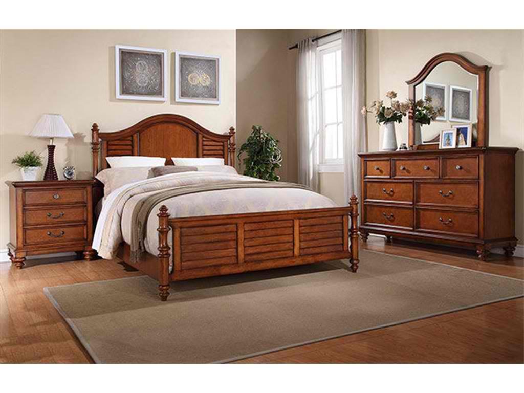 The Winners Only Bedroom Panel King Bed BAC2001KN will sit beautifully in any rustic or ocean-inspired bedroom.