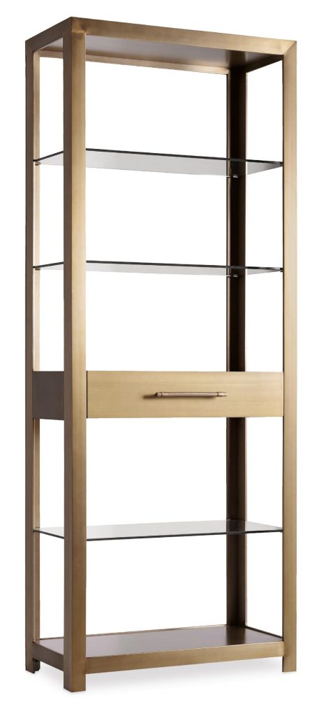 Stack books vertically with the Hooker Furniture Home Office Curata Bunching Bookcase. 