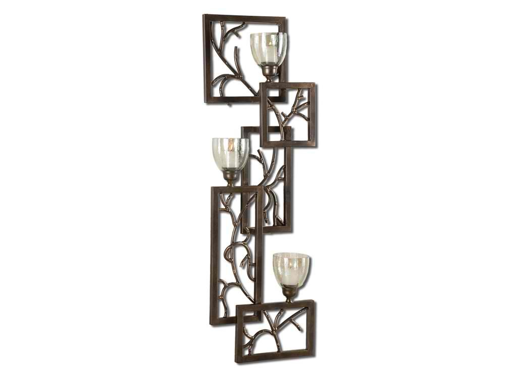 Bring luster and illuminate your home at the same time with this Uttermost Accessories Iron Branches, Wall Sconce 19736. 